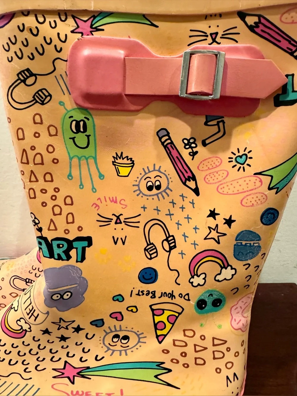 Kids Fun Design Rain Boots by Aleader - Kids Youth Size 6 ( Women’s 7.5)